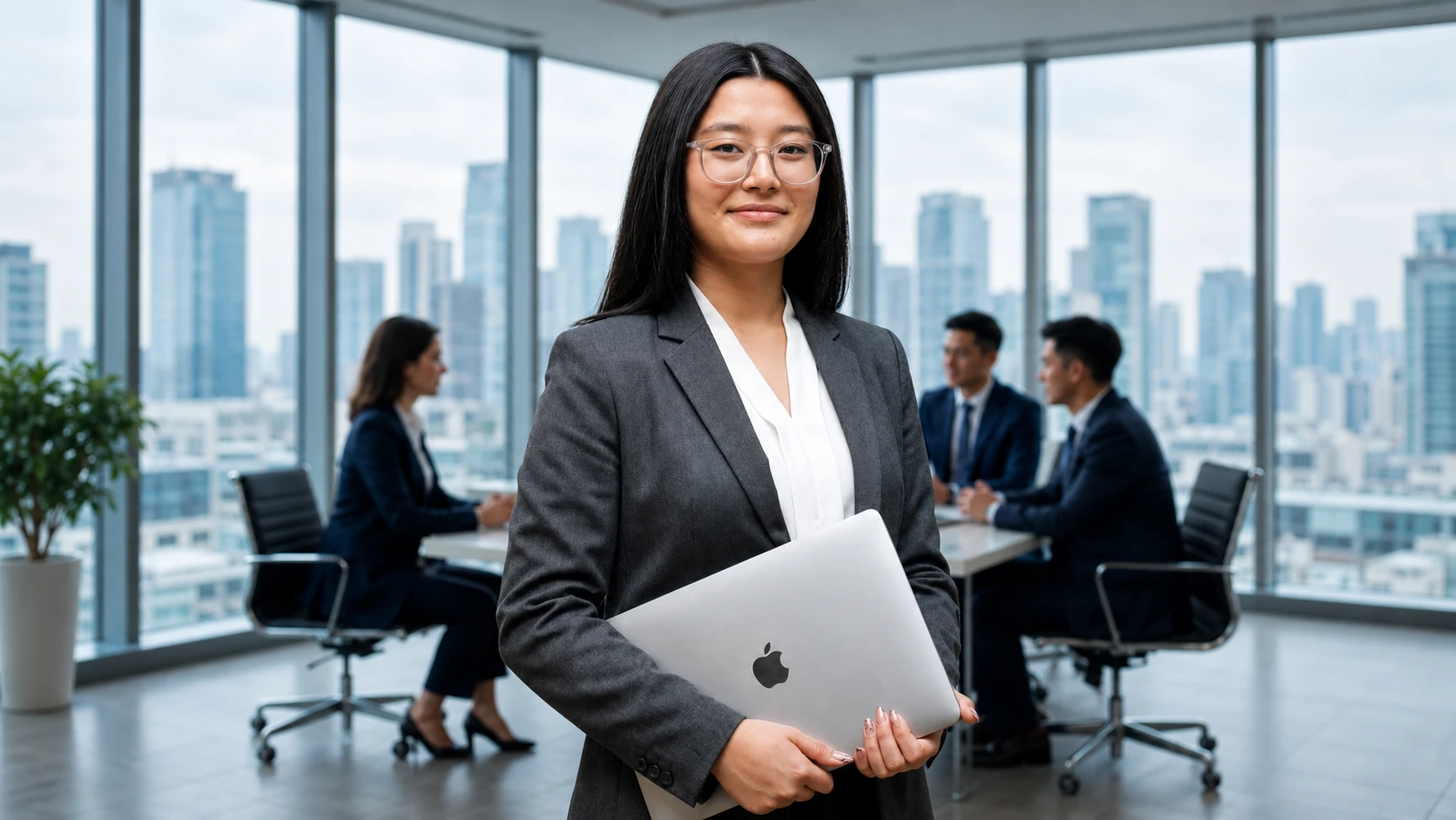 Professional business graduate in a suit representing MBA career growth