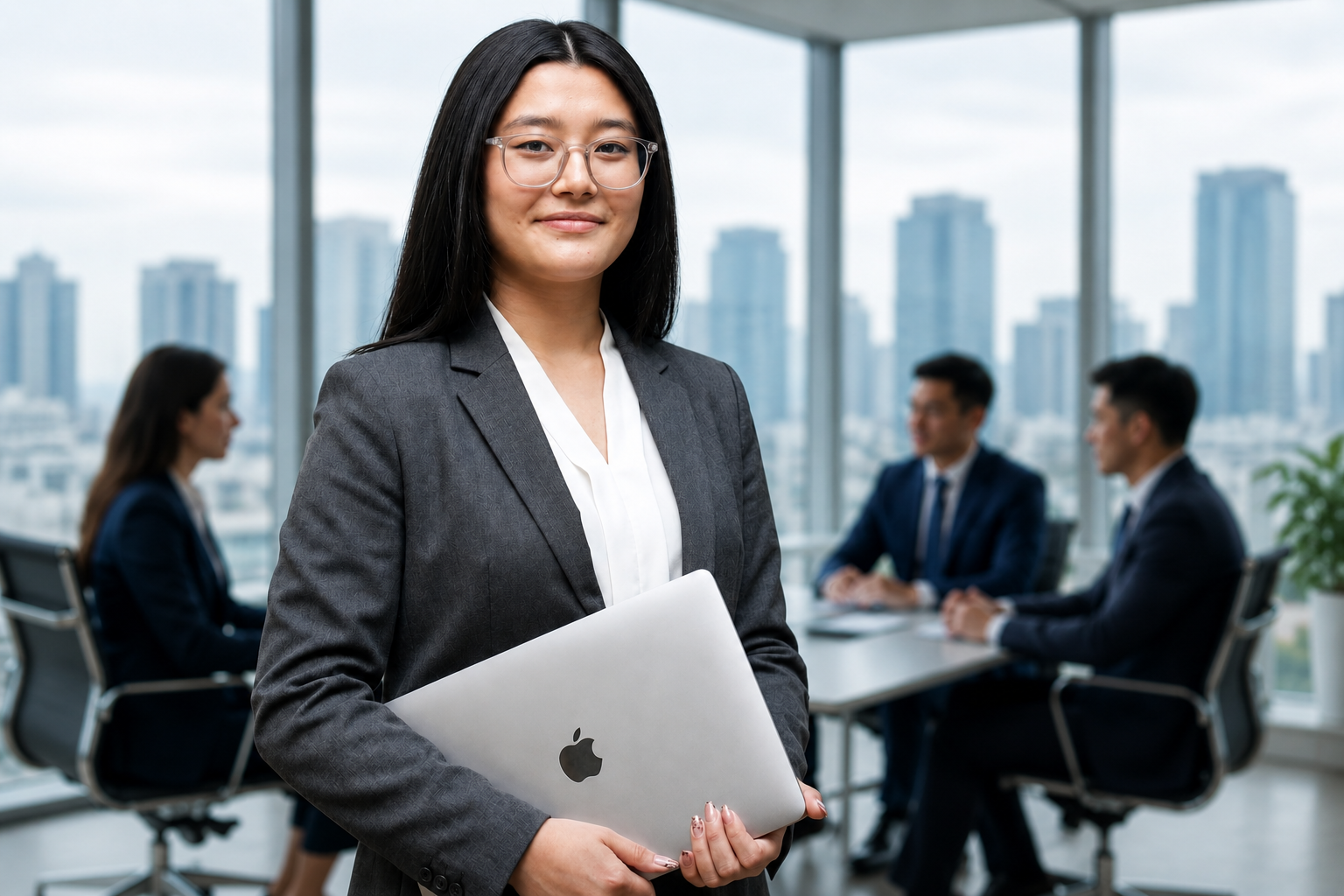 Professional business graduate in a suit representing MBA career growth