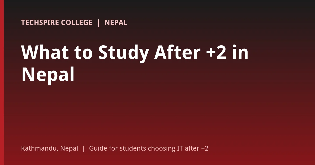 What to study after +2 in Nepal: IT, management, engineering and other degree options